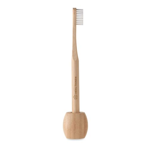 Bamboe tandenborstel met houder - Afbeelding 1